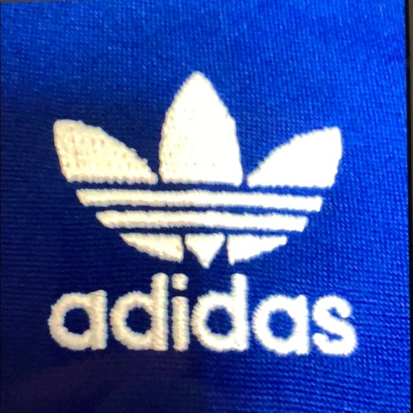 Adidas blue track jacket for kids - Picture 2 of 6